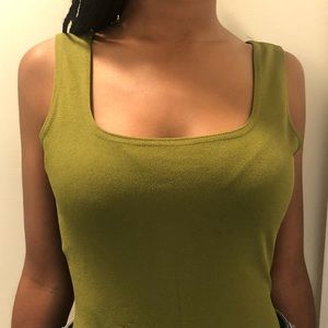 Boohoo green body suit size 8